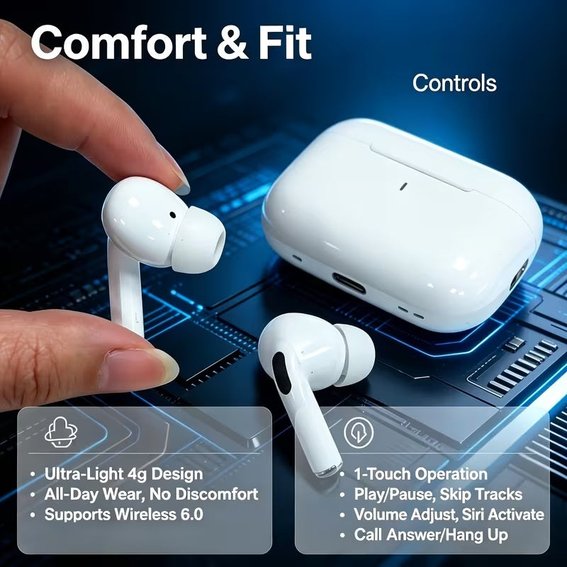 AirBuds Pro (2nd Gen) with Case | Noise Cancellation | Bluetooth Earbuds Smart Headphones (Wireless)